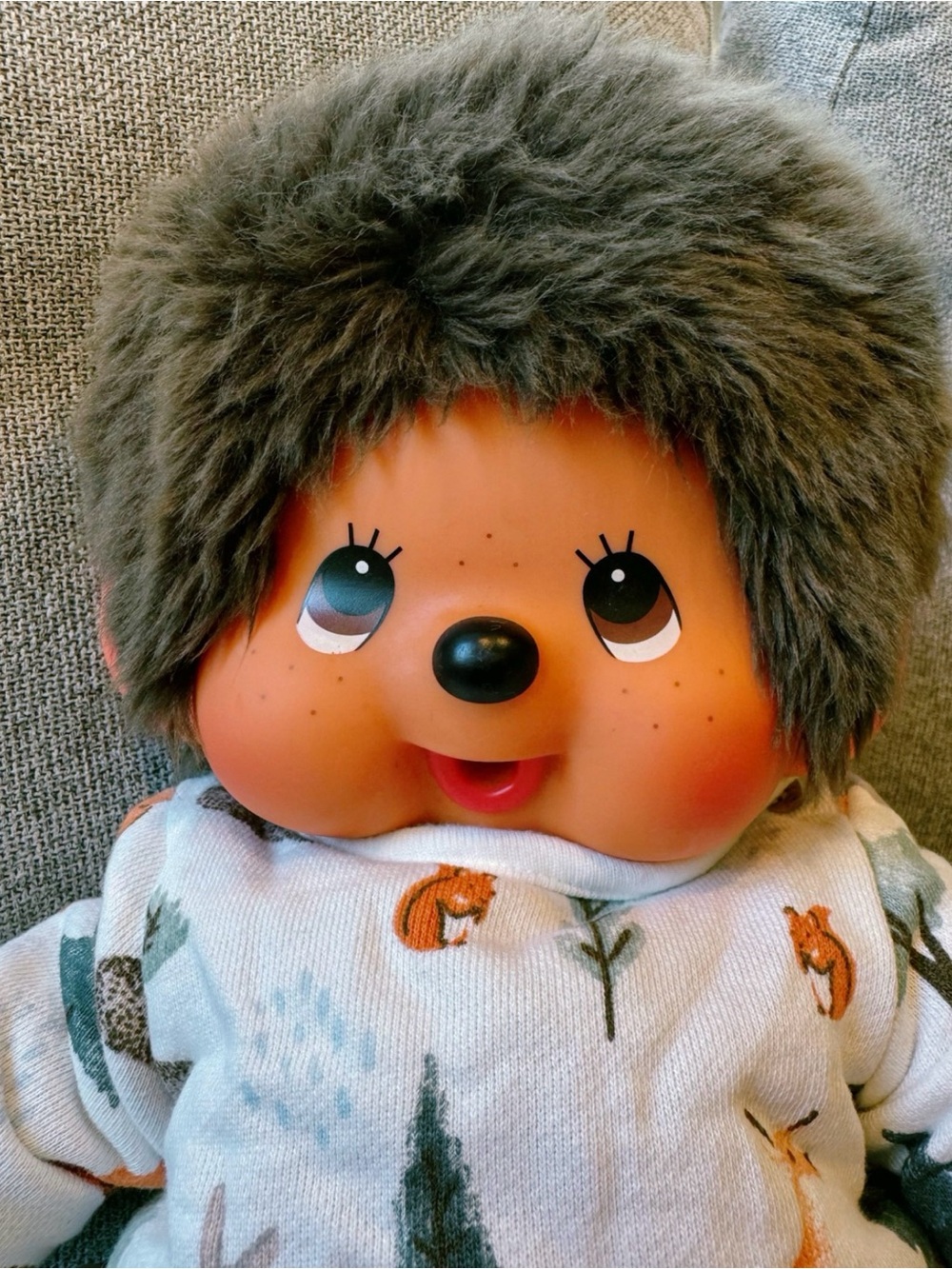 Monchhichi boy doll in sitting position - Picture 7 of 7